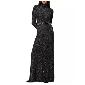 New! rag & bone Danni Maxi Dress Black Sequins Sz XS $598‎